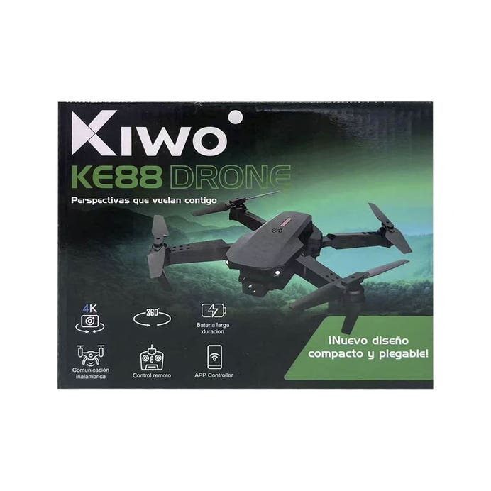 Información de batería y vuelo del dron Kiwo E88